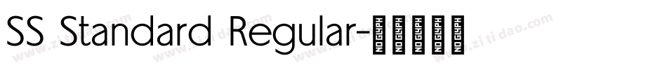 SS Standard Regular字体转换